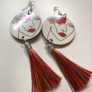 Wood  boho earring style